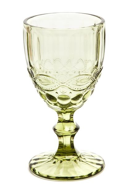 Set 6 Copas Vino Agua Vintage 10 Onz Green