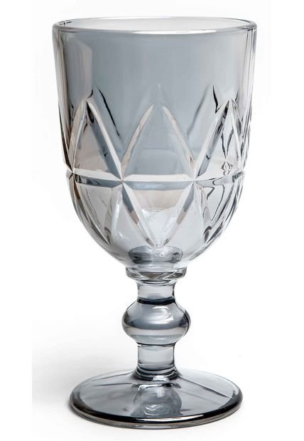 Set 6 Copas Vino Agua Vintage Negro 12 Onzas