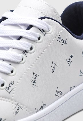 Tenis Lifestyle Blanco-Azul Navy Off Shoes