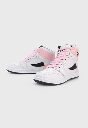 Bota Lifestyle Blanco-Rosa-Negro Off Shoes