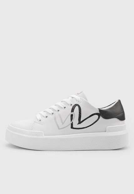 Tenis Lifestyle Blanco-Negro-Plateado Off Shoes