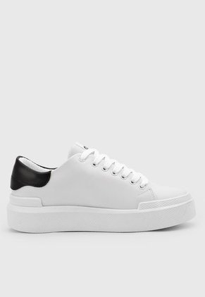 Tenis Lifestyle Blanco-Negro-Plateado Off Shoes