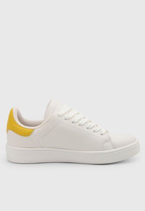Tenis Lifestyle Blanco-Amarillo-Negro Off Shoes