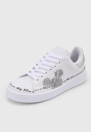 Tenis Lifestyle Blanco-Negro-Plateado Off Shoes