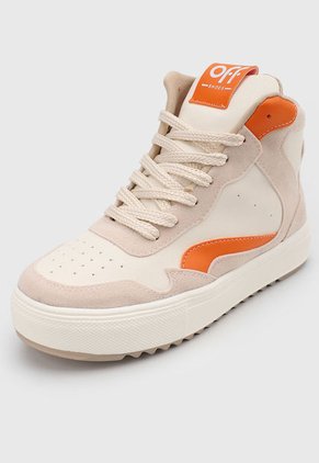 Tenis Lifestyle Marfil-Beige-Naranja Off Shoes
