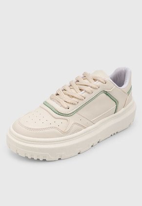 Tenis Lifestyle Marfil-Verde Menta Off Shoes