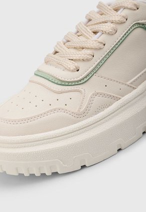 Tenis Lifestyle Marfil-Verde Menta Off Shoes