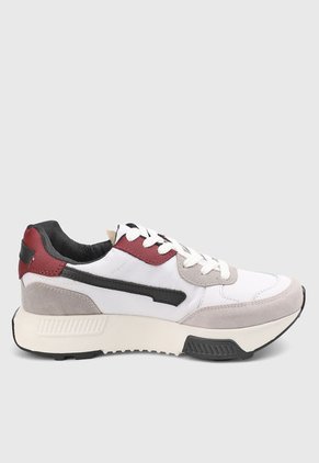 Tenis Lifestyle Blanco-Gris-Vino Off Shoes