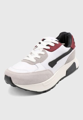Tenis Lifestyle Blanco-Gris-Vino Off Shoes