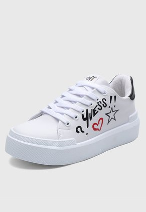 Tenis Lifestyle Blanco-Negro-Rojo Off Shoes