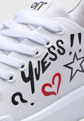 Tenis Lifestyle Blanco-Negro-Rojo Off Shoes