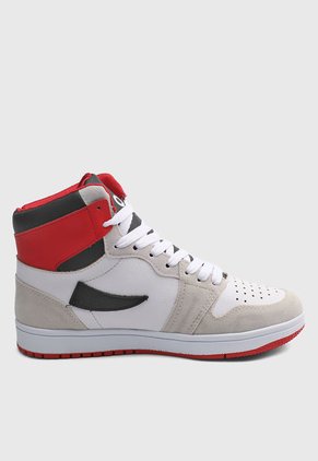 Tenis Lifestyle Blanco-Beige-Rojo Off Shoes