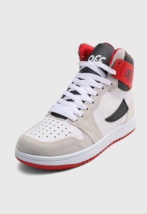 Tenis Lifestyle Blanco-Beige-Rojo Off Shoes