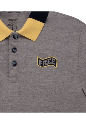 Camiseta Polo Gris  OFFCORSS