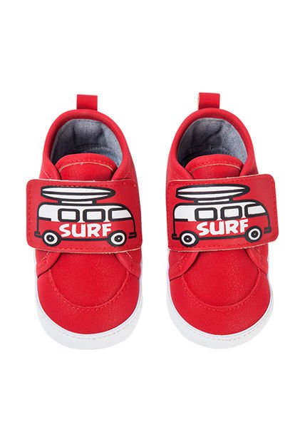 Zapatos Con Velcro Rojo OFFCORSS
