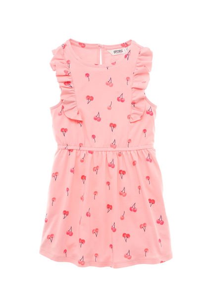 Vestido Manga Corta Rosado  OFFCORSS