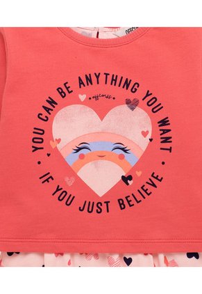 Vestido Manga Larga Rosado  OFFCORSS