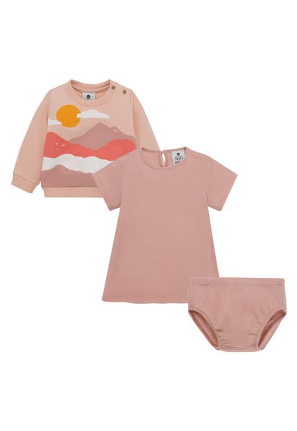 Conjunto Corto Rosado  OFFCORSS