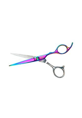 Tijera Microdentada Acero 420 Rainbow 6 Con Estuche Olivia Garden