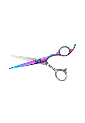 Tijera Microdentada Acero 420 Rainbow 6 Con Estuche