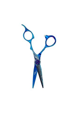 Tijera Deslizante 440 Azul Cobalto Tornillo Astro Con Estuche Olivia Garden