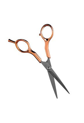 Tijera Microdentada 6" Strong Scissors Dorado Rosa - Metalizado.