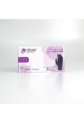 Guantes De Nitrilo 3.3 Black Large X100 Unidades 50 Pares