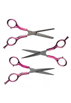 Set Tijeras X3 - Deslizante + Microdentada + Entresacadora