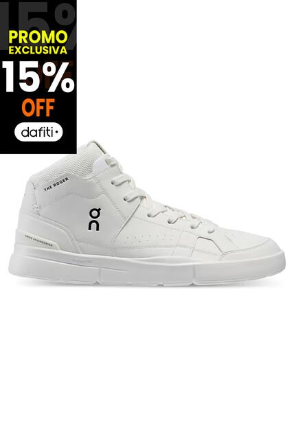 Zapatillas THE ROGER Clubhouse Mid On Running Mujer All White