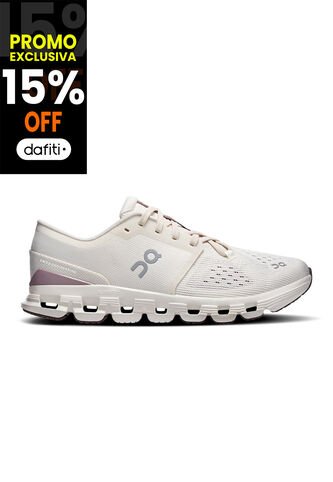 Tenis On De Mujer Cloud X 4 3WE30074740-8.5 Blanco ON RUNNING