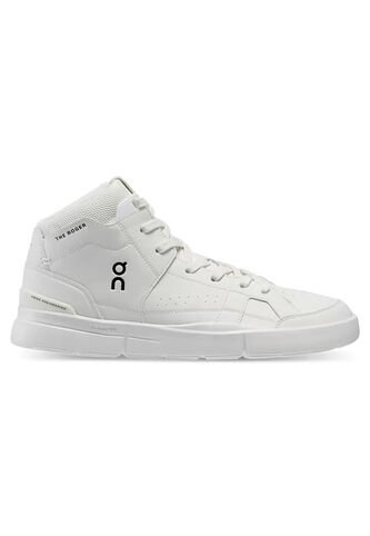 Zapatillas THE ROGER Clubhouse Mid On Running Mujer All White ON RUNNING