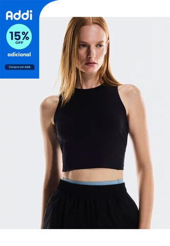 Crop Top Studio 1WF12410553-L Negro ON RUNNING