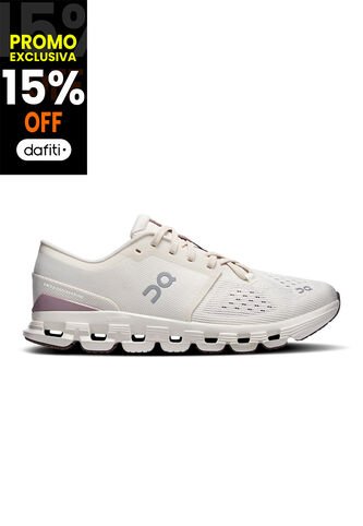 Tenis On De Mujer Cloud X 4 3WE30074740-8.5 Blanco ON RUNNING