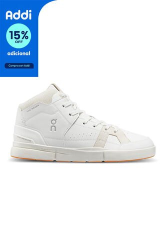 Tenis On The Roger Clubhouse Mid Mujer 98.98327-6.5 Blanco ON RUNNING