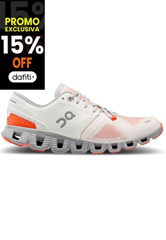 Tenis On Cloud X 3 Mujer 60.98252 Blanco ON RUNNING