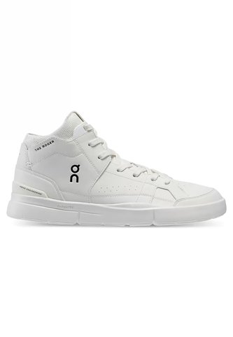 Zapatillas THE ROGER Clubhouse Mid On Running Mujer All White ON