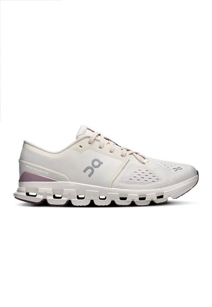 Tenis On Cloud X 4 Mujer-Beige