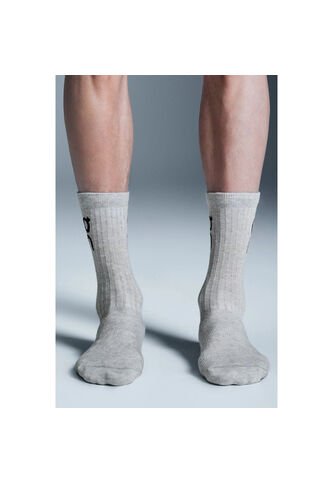 Medias On Logo Sock High 3P Unisex 2UF10311732 Gris ON RUNNING