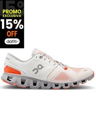 Tenis On Cloud X 3 Mujer 60.98252 Blanco ON RUNNING