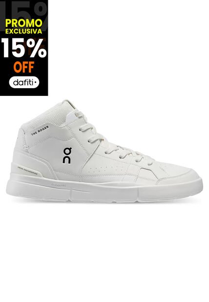 Zapatillas THE ROGER Clubhouse Mid On Running Mujer All White