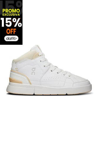 Tenis On The Roger Clubhouse Mid 2 Mujer 3WD11151533-8.5 Blanco ON RUNNING