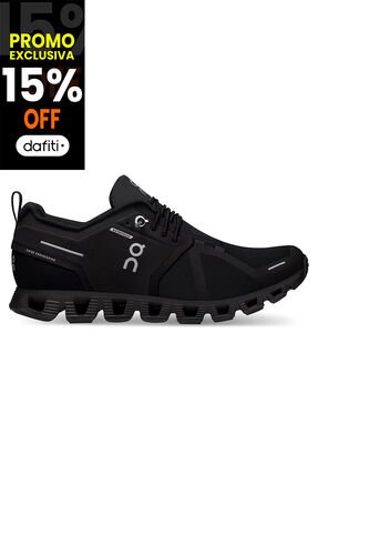 Zapatilla Cloud 5 Waterproof W  Black On Running ON RUNNING