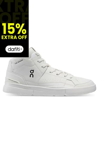 Zapatillas THE ROGER Clubhouse Mid On Running Mujer All White ON RUNNING