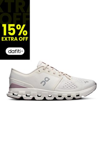 Tenis On Cloud X 4 Mujer-Beige ON RUNNING