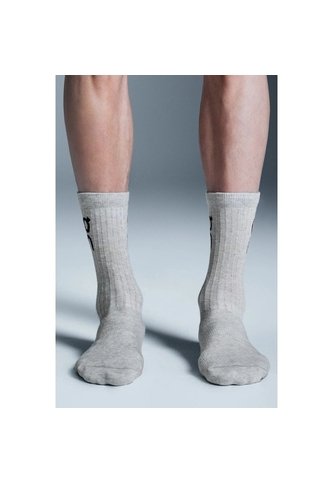 Medias On Logo Sock High 3P Unisex 2UF10311732 Gris ON RUNNING