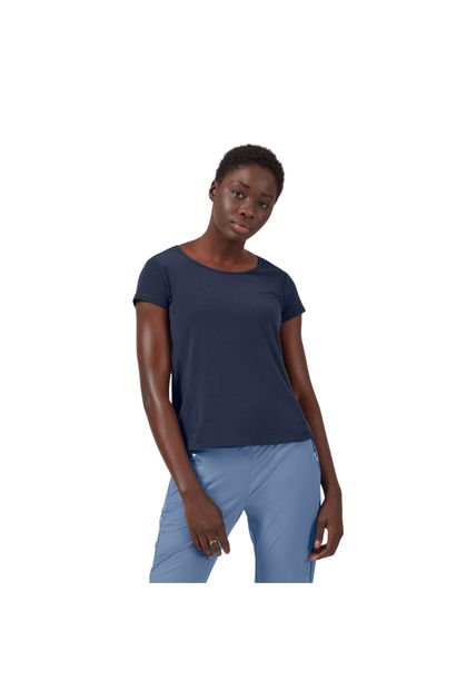 Camiseta Active-T Breathe On Running Dama Azul