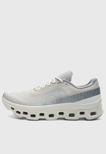 Tenis Running On Running Cloudmonster 1 Gris Claro