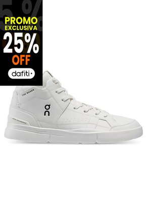 Zapatillas THE ROGER Clubhouse Mid On Running Mujer All White