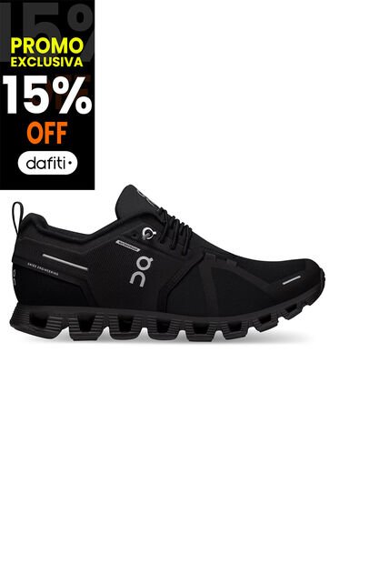 Zapatilla Cloud 5 Waterproof W  Black On Running