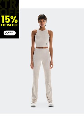 Pantalon On De Mujer All Day Ribbed 1WF30473961-XS Beige